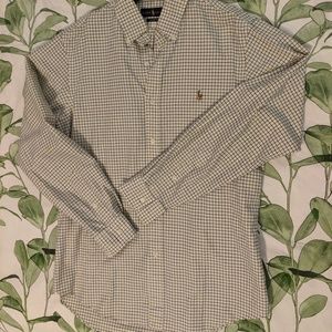 Ralph Lauren NWOT Dress Shirt Yellow with Blue